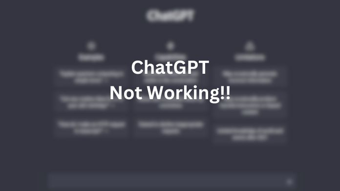 fix chatgpt not working