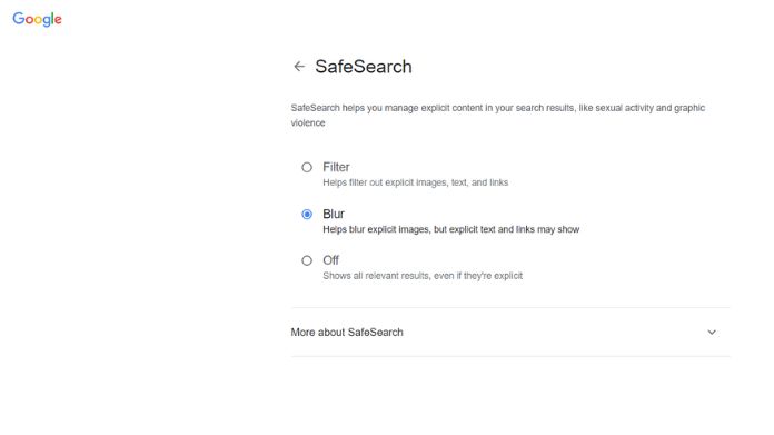 how to turn off safesearch