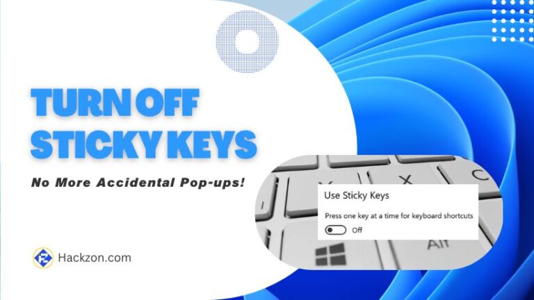 Turn Off Sticky Keys in Windows Easily {4 QUICK METHODS}