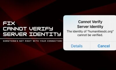 cannot verify server identity