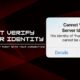 cannot verify server identity